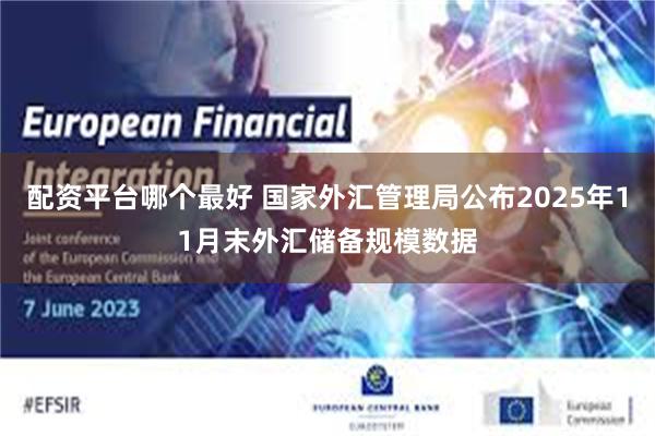 配资平台哪个最好 国家外汇管理局公布2025年11月末外汇储备规模数据